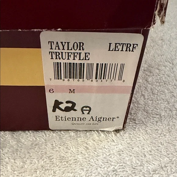 NWT VTG Etienne Aigner Taylor Truffle Spain Leather Mid-Heel Pumps 90s Office - Picture 12 of 14